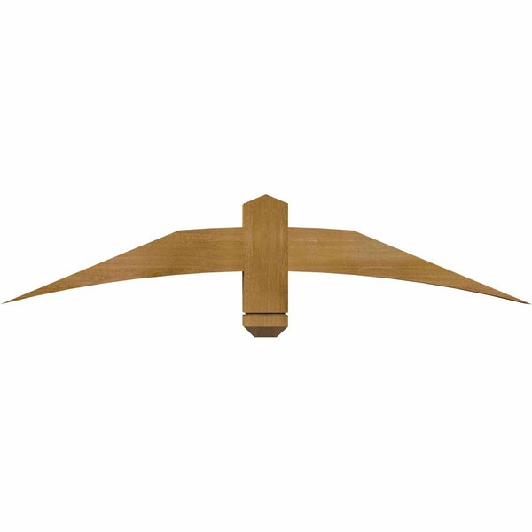 Ekena Millwork Bellingham Rough Sawn Timber Gable Bracket, Western Red Cedar, 48"W x 10"H x 4"D x 4"F, 5/12 Pitch GBW048X10X0404BEL00RWR - main